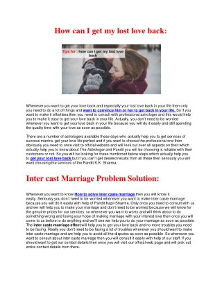 How can i Get my lost love back in 24 hours with guarantee