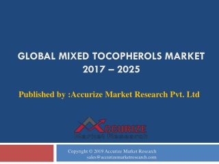 Mixed Tocopherols Market