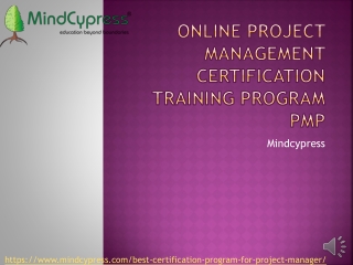 Online PMP Certification Training |Classroom Workshop |Project Management Certification Cost -Mindcypress