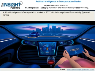 Artificial Intelligence in Transportation Market 2027 – Global Industry Analysis