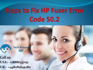 Steps to Fix HP Fuser Error Code 50.2