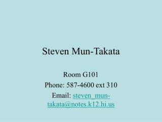Steven Mun-Takata