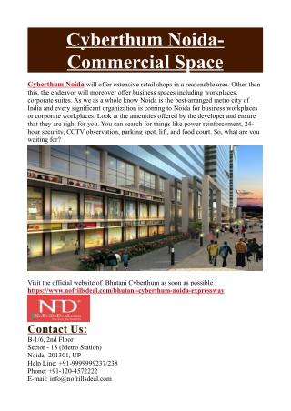 Cyberthum Noida- Commercial Space