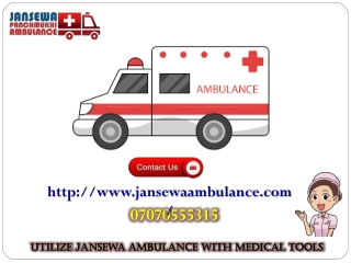 Utilize Jansewa Panchmukhi Ambulance Service in Ranchi with 24/7 hour facility