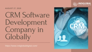 CRM Software Development Company in Globally