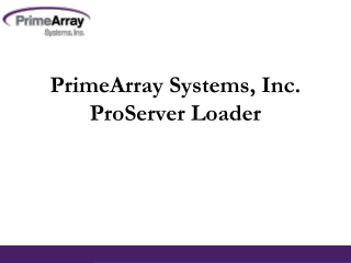 ProServer - CD/DVD Servers & Loaders