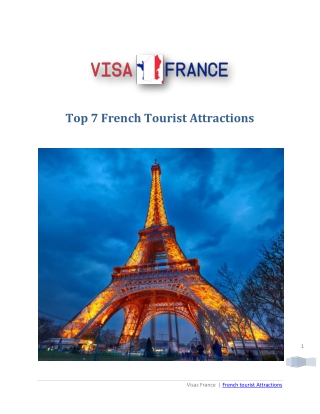 Top Seven French attractive places to visit