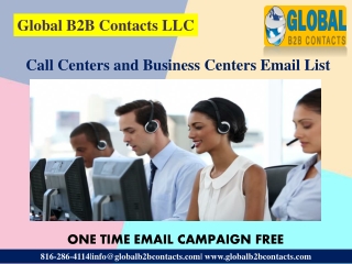 Call Centers and Business Centers Email List