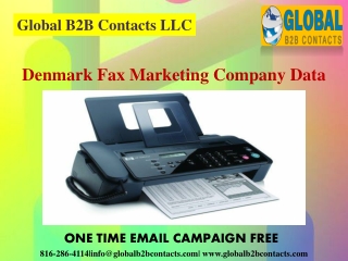 Denmark Fax Marketing Company Data