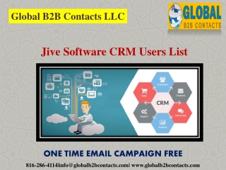 Jive Software CRM Users List