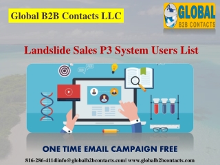 Landslide Sales P3 System Users List