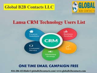 Lansa CRM Technology Users List