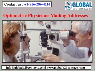 Optometric Physicians Mailing Addresses