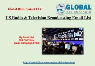 US Radio & Television Broadcasting Email List