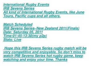 HD Tv:EnJoY New Zealand IRB Sevens Finals Live STREAM Rugby