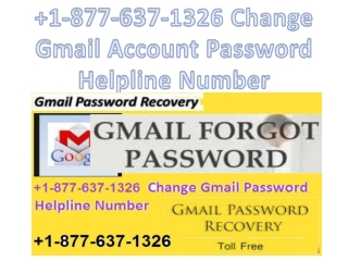 1-877-637-1326 Change Gmail Account Password Helpline Number