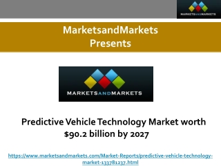 Predictive Vehicle Technology Market worth $90.2 billion by 2027