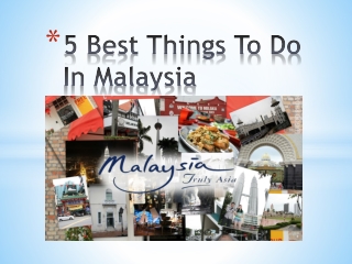 5 Best Thing To Do In Malaysia