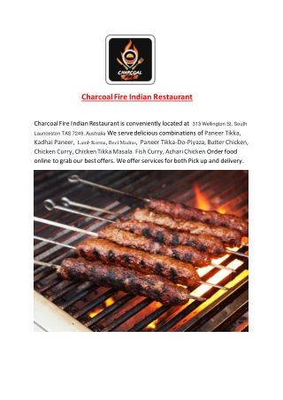 25% Off -Charcoal Fire Indian Restaurant-South Launceston - Order Food Online