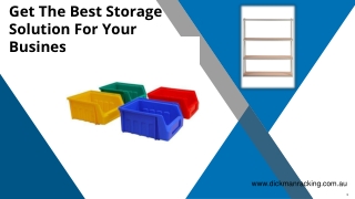 Get The Best Storage Solution For Your Business Need