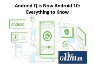 Android Q is Now Android 10: Everything to Know