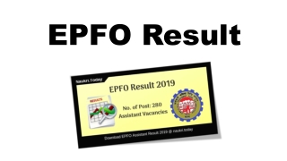 EPFO Result 2019 epfoindia.gov.in LDCE, Assistant Cut off Marks & Merit