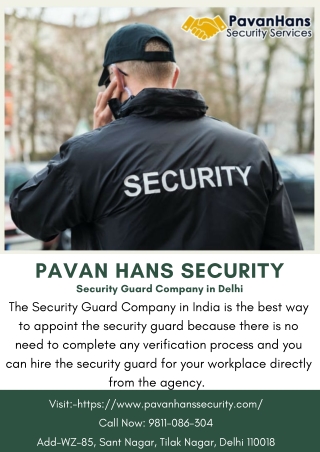 Security Guard Company in Delhi