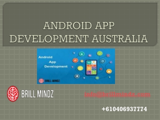 #1 Android App Developer | Android App Development Company Australia