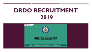 DRDO Recruitment 2019 - drdo.gov.in GTRE 150 Apprentice Jobs