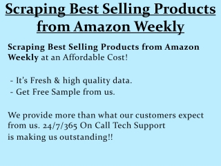 Scraping Best Selling Products from Amazon Weekly