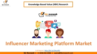 Influencer Marketing Platform Market size- KBV Research