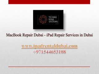 MacBook Repair Dubai - iPad Repair Services in Dubai