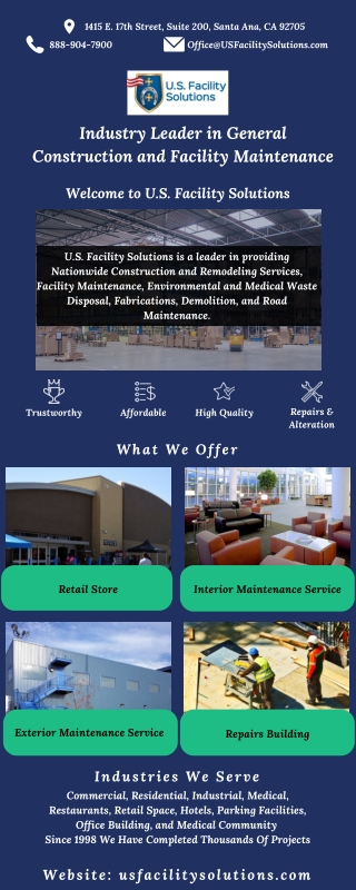 U.S. Facility Solutions - Industry Leader in General Construction and Facility Maintenance