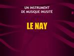 UN INSTRUMENT DE MUSIQUE INUSIT