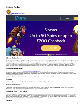 Slotster Casino - Best New Online Slots Casino Site in UK 2019