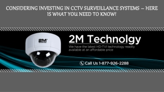 Considering Investing in CCTV Surveillance Systems – Here is What You Need to Know!