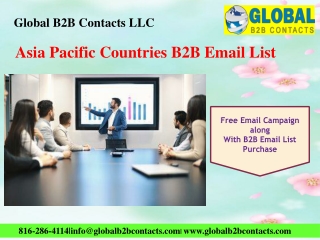 Asia Pacific Countries B2B Email List