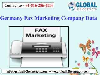 Germany Fax Marketing Company Data