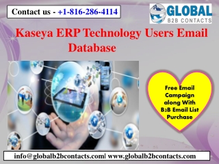 Kaseya ERP Technology Users Email Database