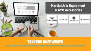 Tokyodo Knee Wraps with Compression & Elastic Support, Adjustable, 72” Long, 3" wide - $24.99