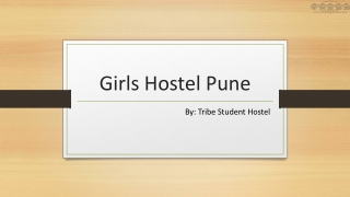 Searching for Girls Hostel Pune