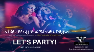 Cheap Party Bus Rentals Dayton