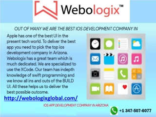 Out of many we are the best Ios App Development Company in Arizona