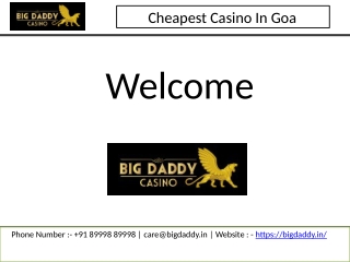 Cheapest Casino In Goa
