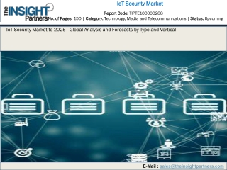 IoT Security Market Market to 2025 – Global Analysis, Demand and Research