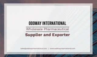 Pharmaceutical Wholesale Company – Oddway International