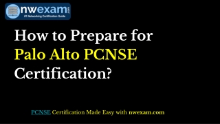 Latest Palo Alto PCNSE Exam Sample Question Answer