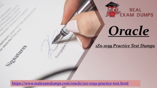 Download Oracle 1z0-1059 Practice Test – RealExamDumps.com