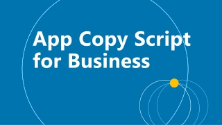 App Copy Script for Business
