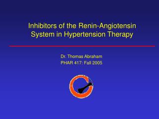 Inhibitors of the Renin-Angiotensin System in Hypertension Therapy